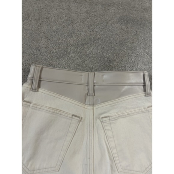 Abercrombie‎ & Fitch Jeans 27 / 4 Womens 90s Straight Faux Leather Ultra High - Picture 6 of 10